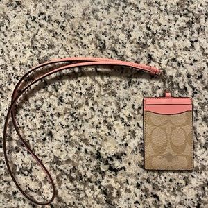 NWT Coach ID/ card lanyard